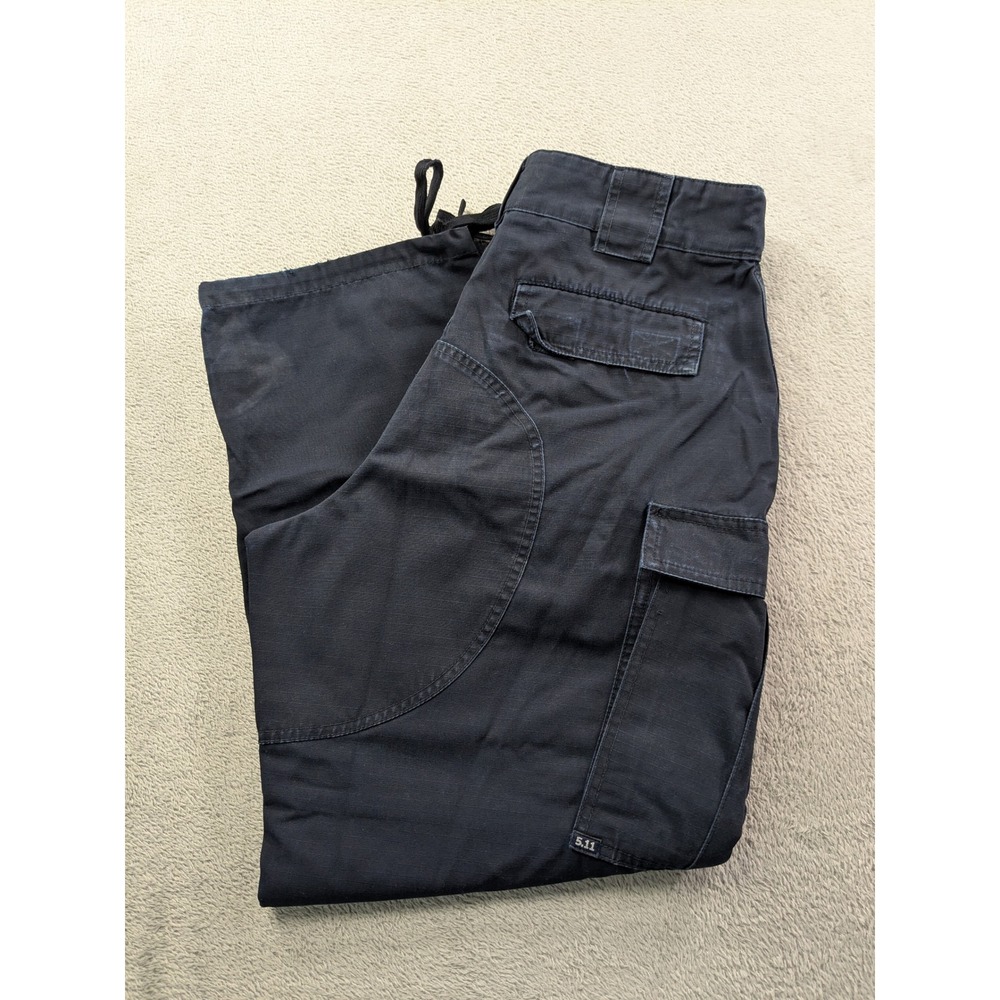 5.11 Tactical Series Mens Navy Blue Ripstop Cargo Pants Work Outdoor Trousers